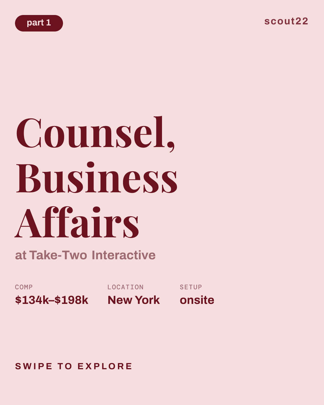 Counsel, Business Affairs at Take-Two Interactive