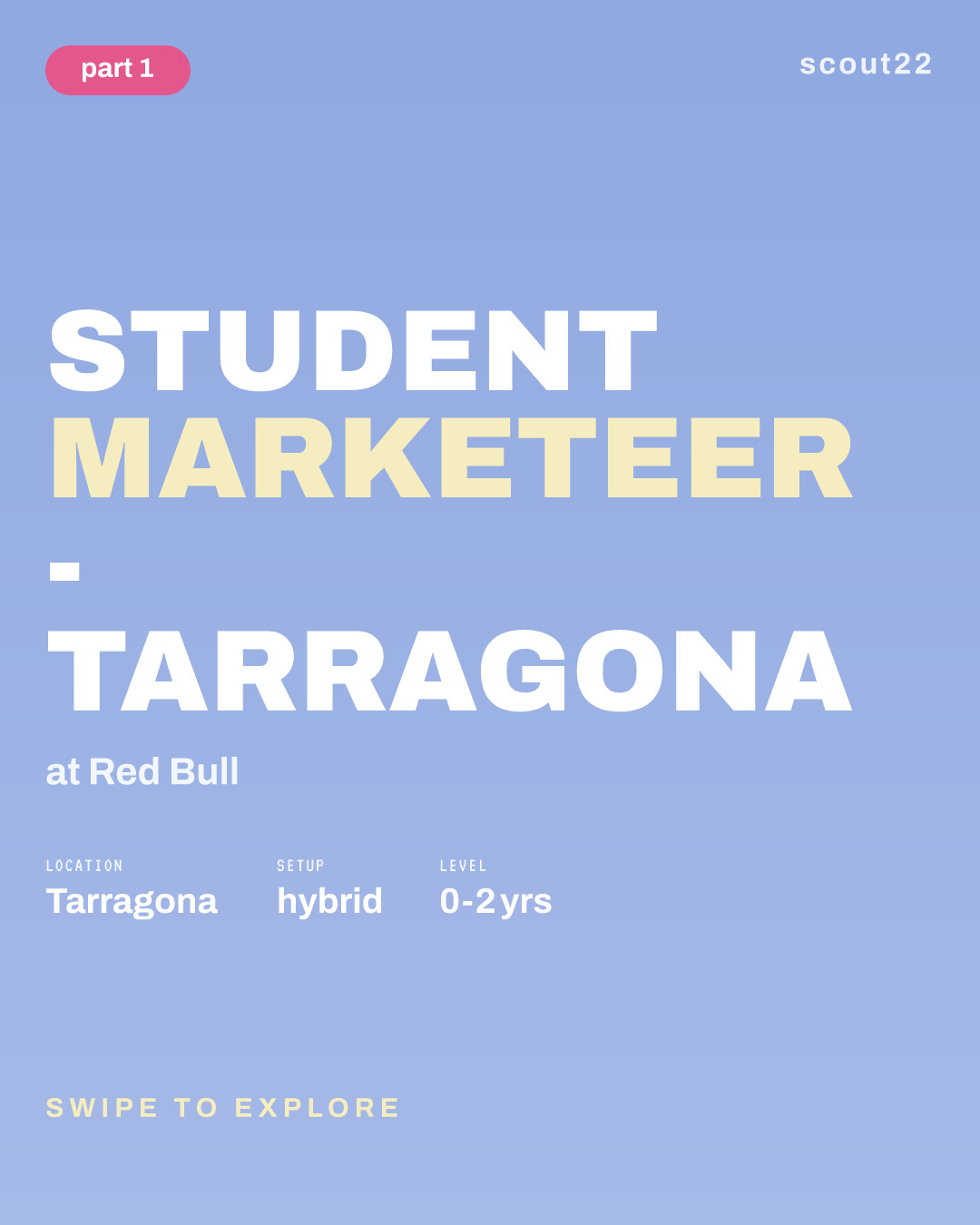 Student Marketeer - TARRAGONA at Red Bull