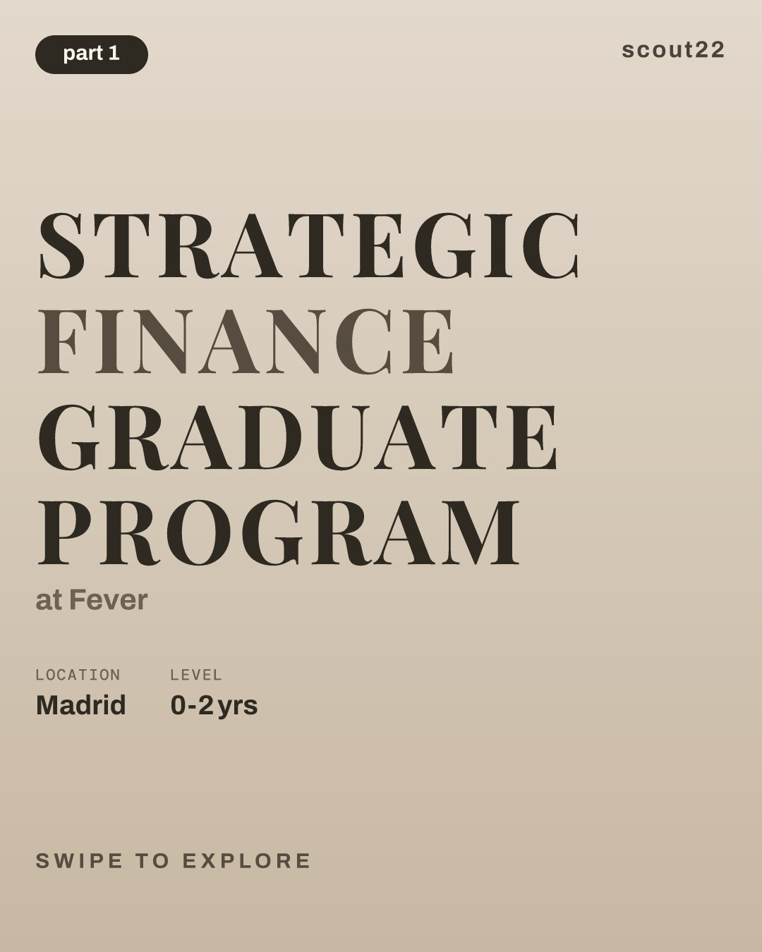 Strategic Finance Graduate Program at Fever