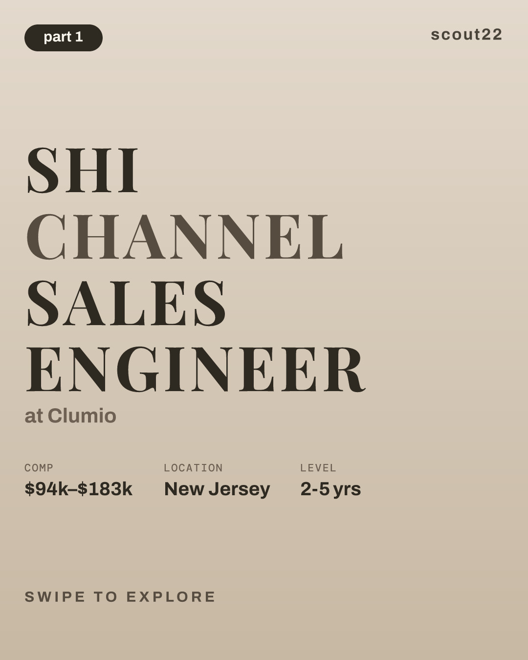 SHI Channel Sales Engineer at Clumio