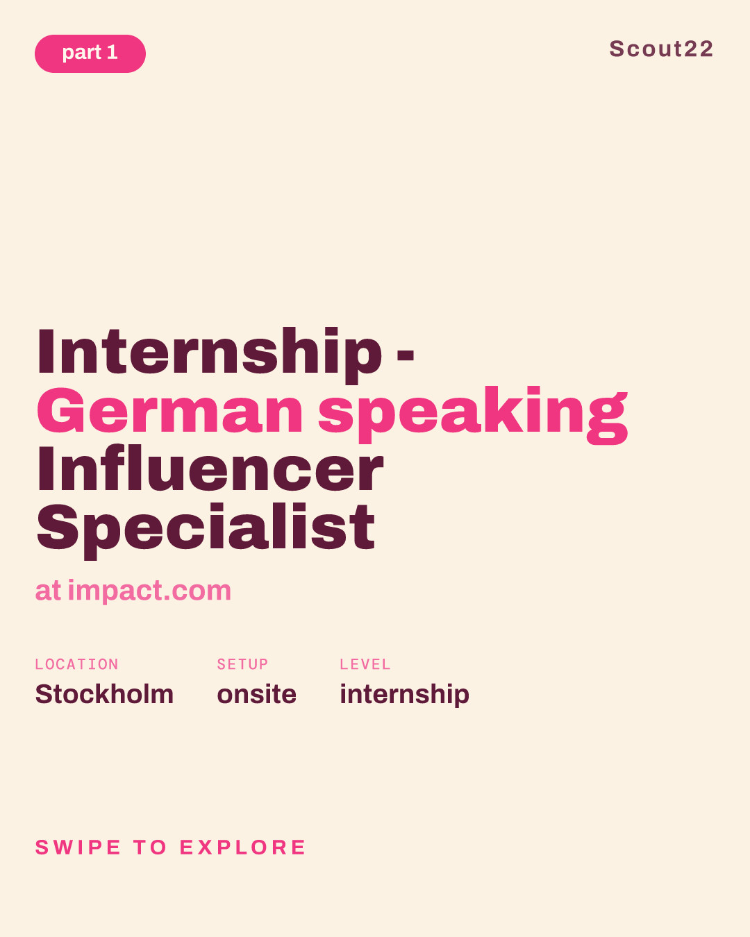 Internship - German speaking Influencer Specialist at impact.com