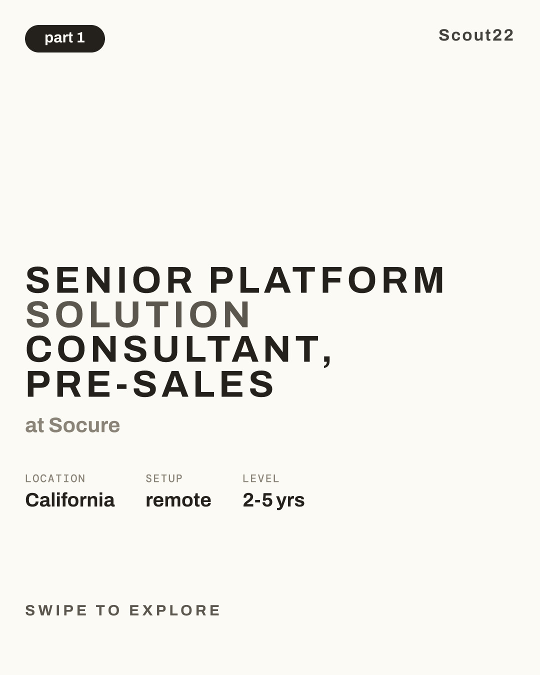 Senior Platform Solution Consultant, Pre-Sales at Socure
