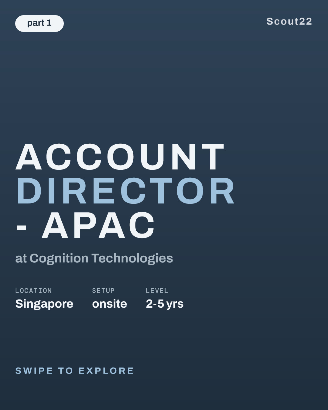Account Director - APAC at Cognition Technologies