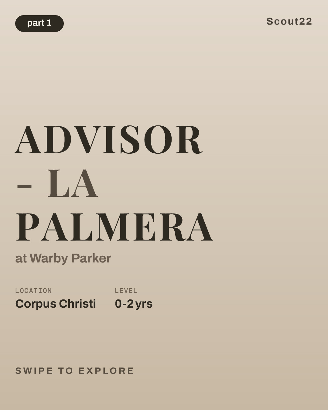 Advisor - La Palmera at Warby Parker