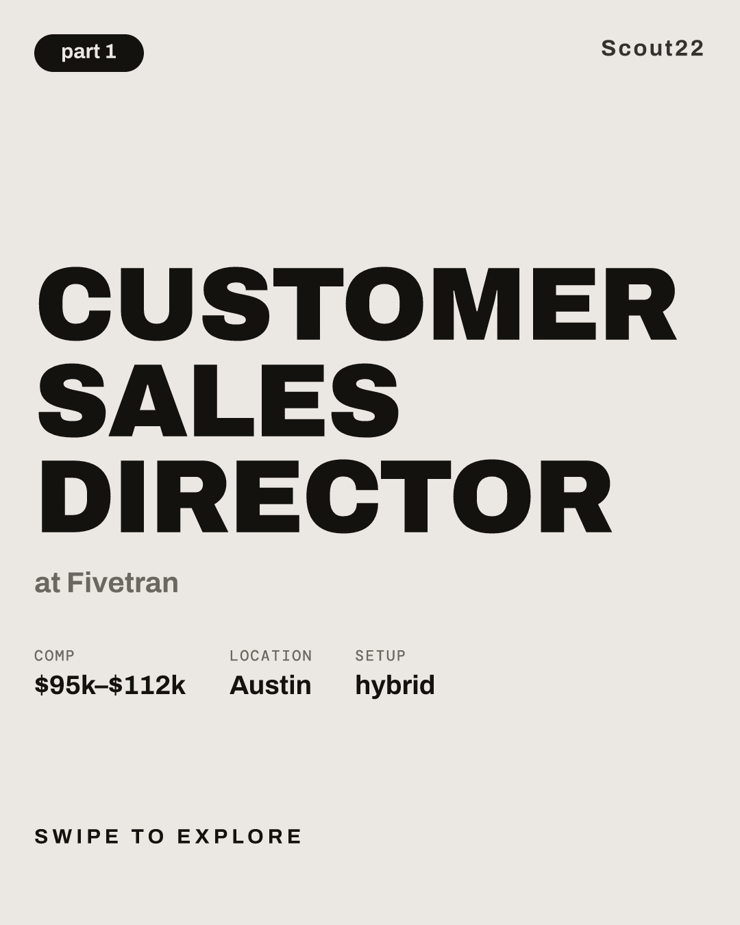 Customer Sales Director at Fivetran