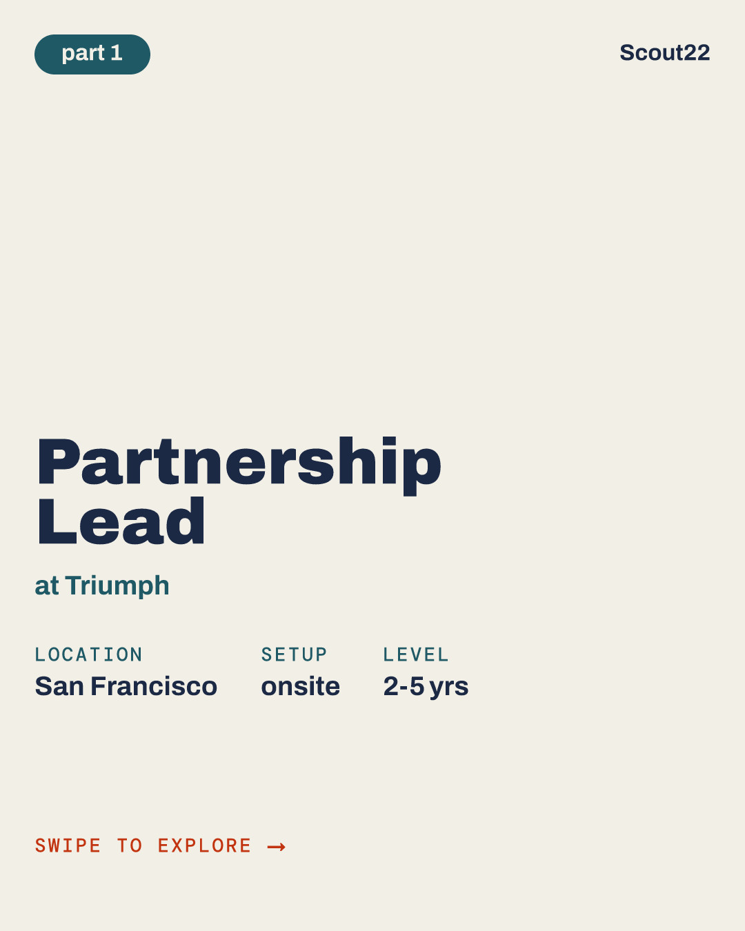 Partnership Lead at Triumph
