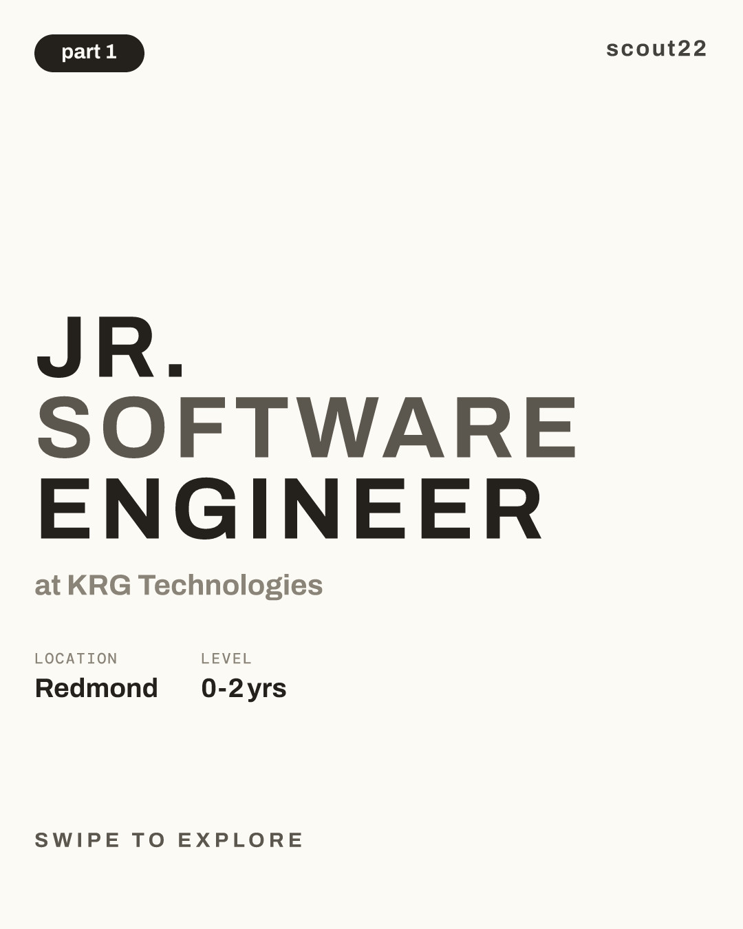 Jr. Software Engineer at KRG Technologies
