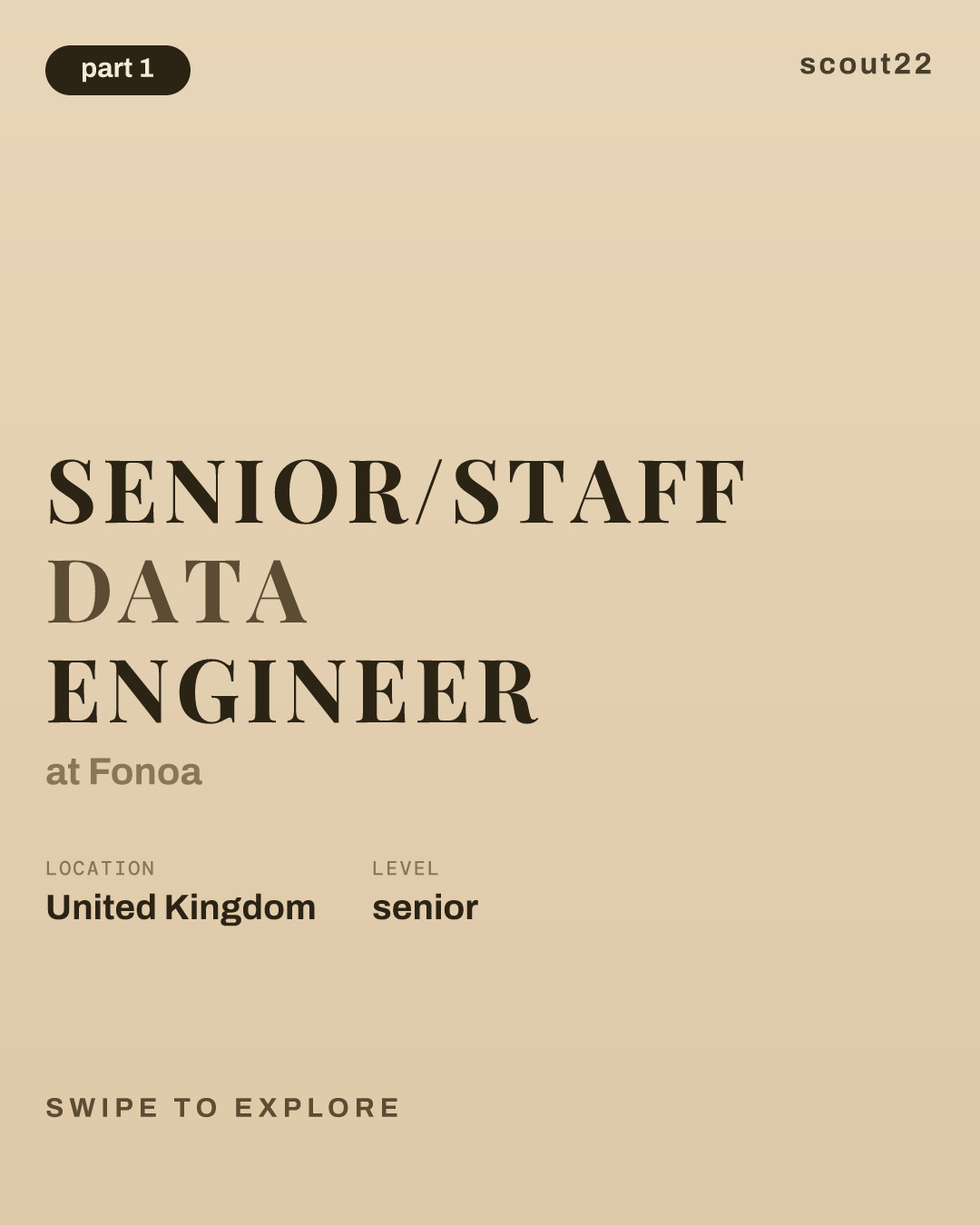 Senior/Staff Data Engineer at Fonoa