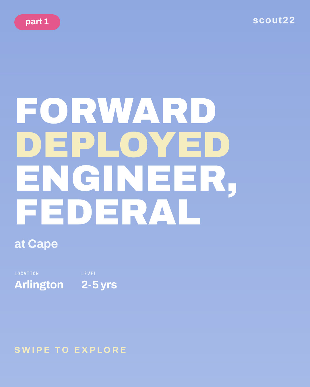 Forward Deployed Engineer, Federal at Cape