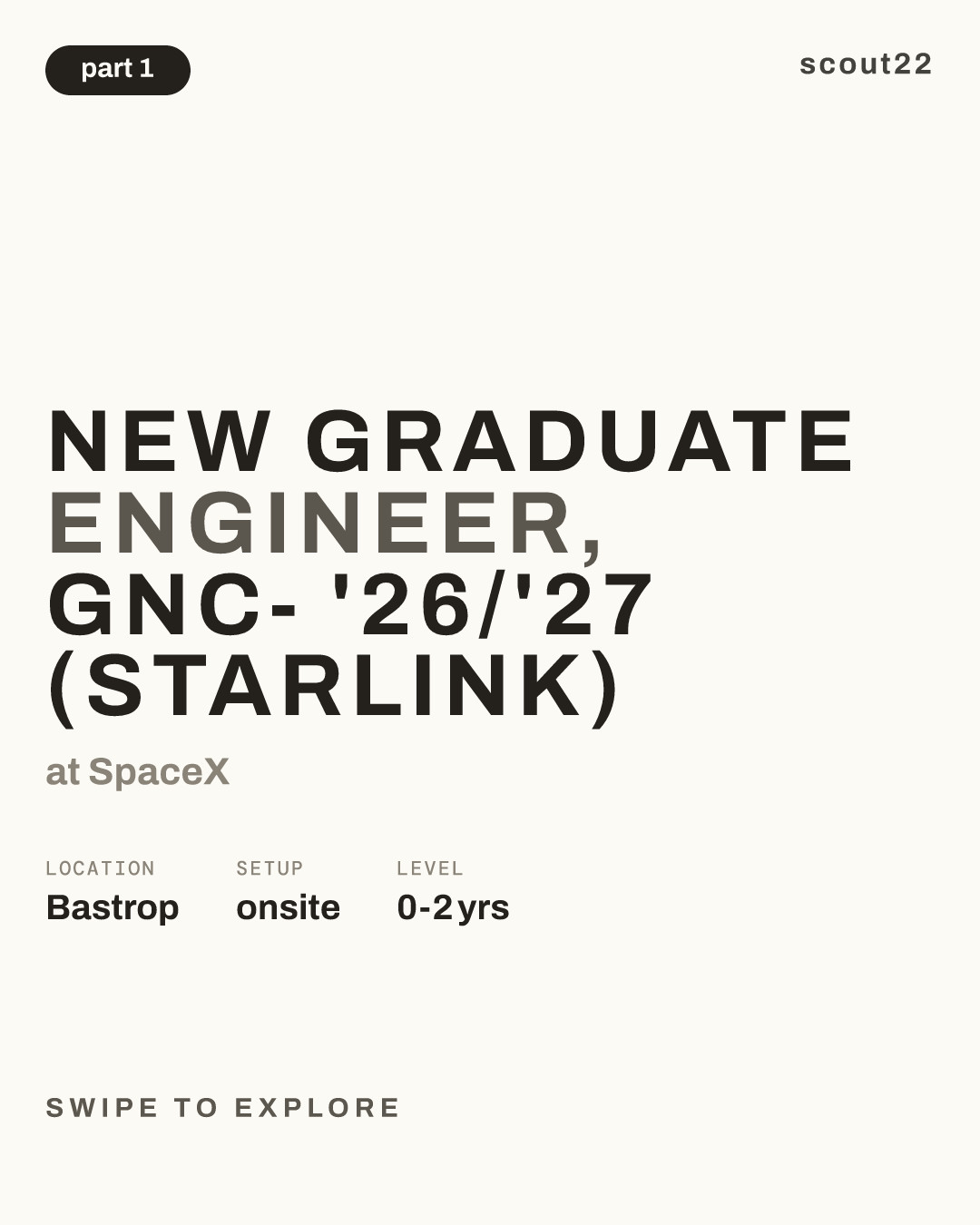 New Graduate Engineer, GNC- '26/'27 (Starlink) at SpaceX