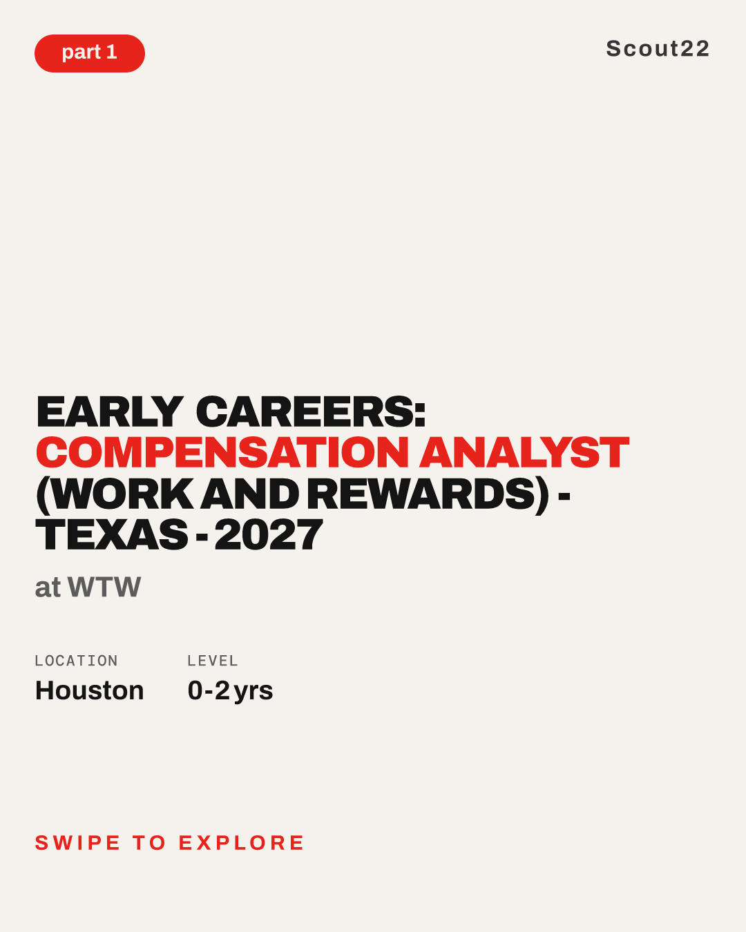 Early Careers: Compensation Analyst (Work and Rewards) - Texas - 2027 at WTW