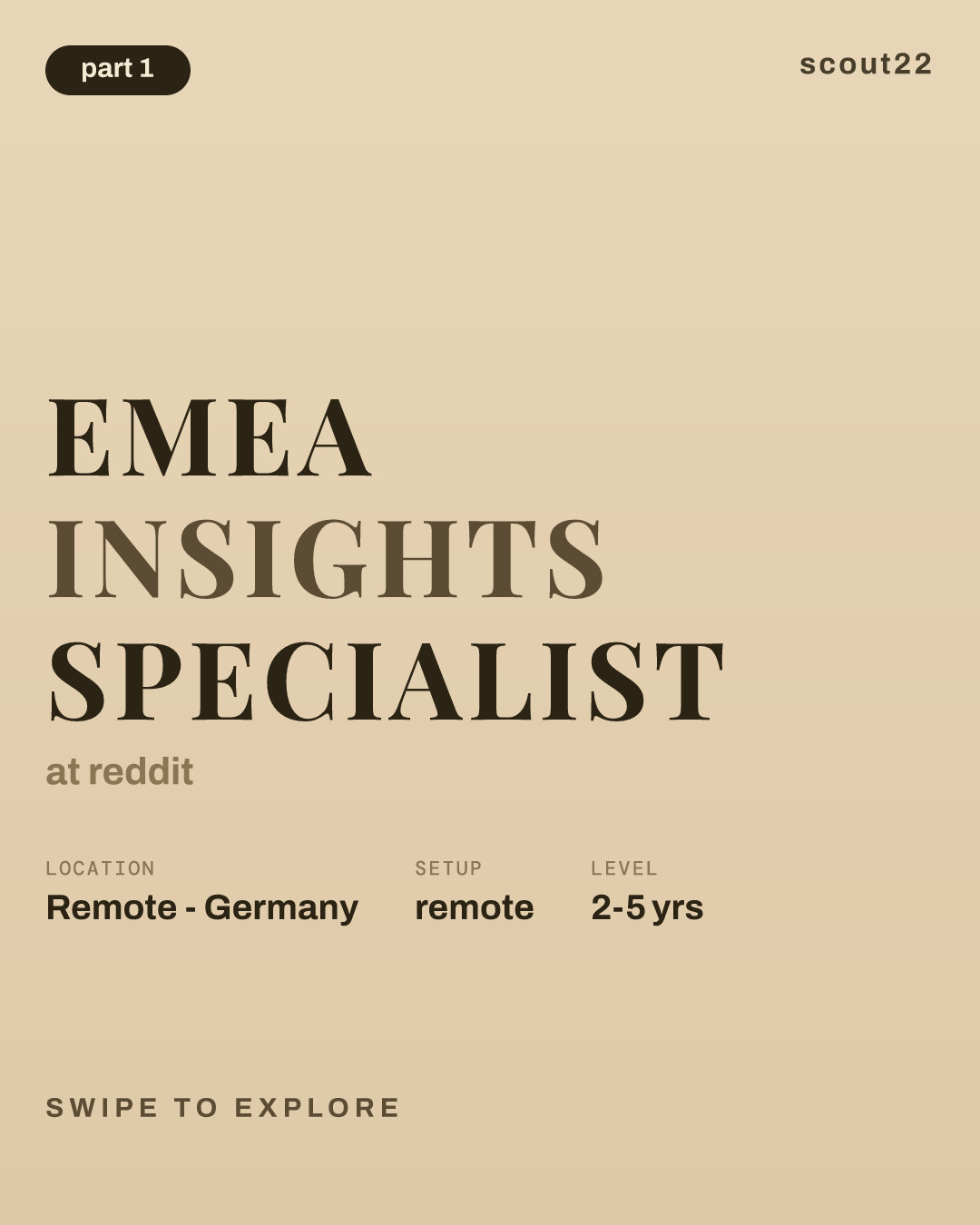 EMEA Insights Specialist at reddit