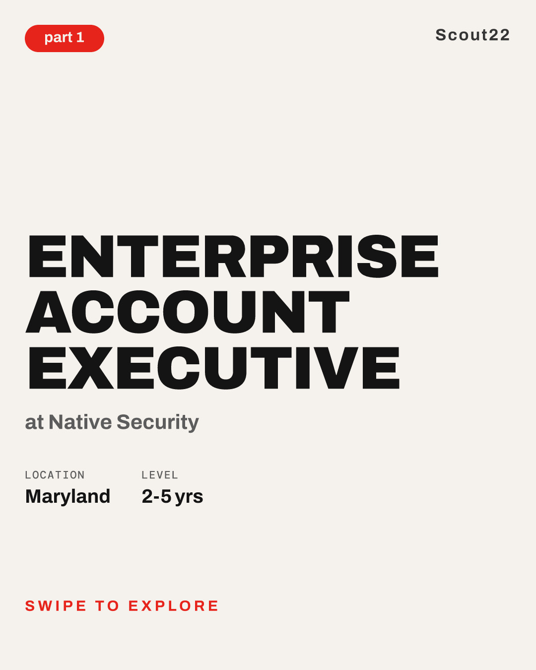 Enterprise Account Executive | East Coast (Northeast) at Native Security