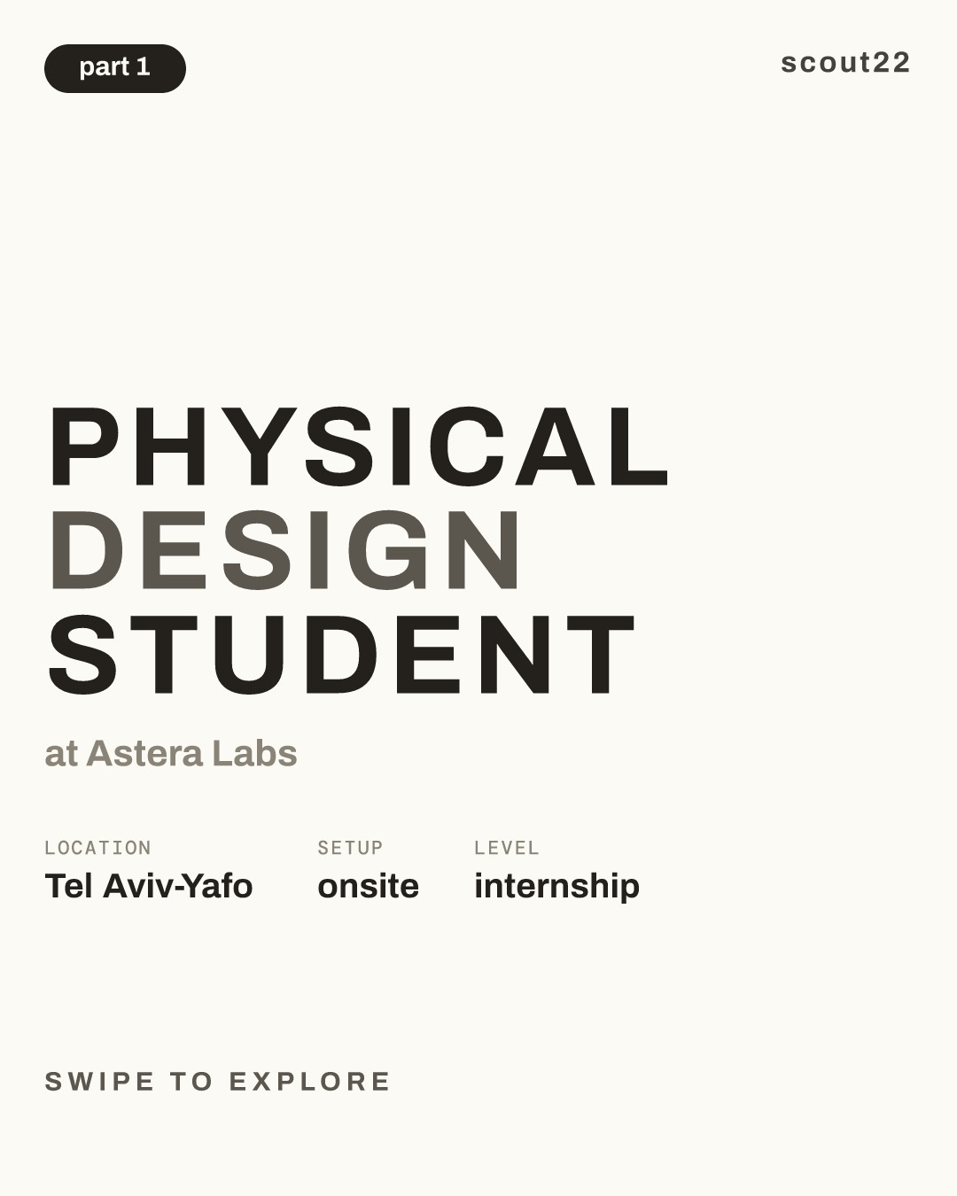 Physical Design Student at Astera Labs