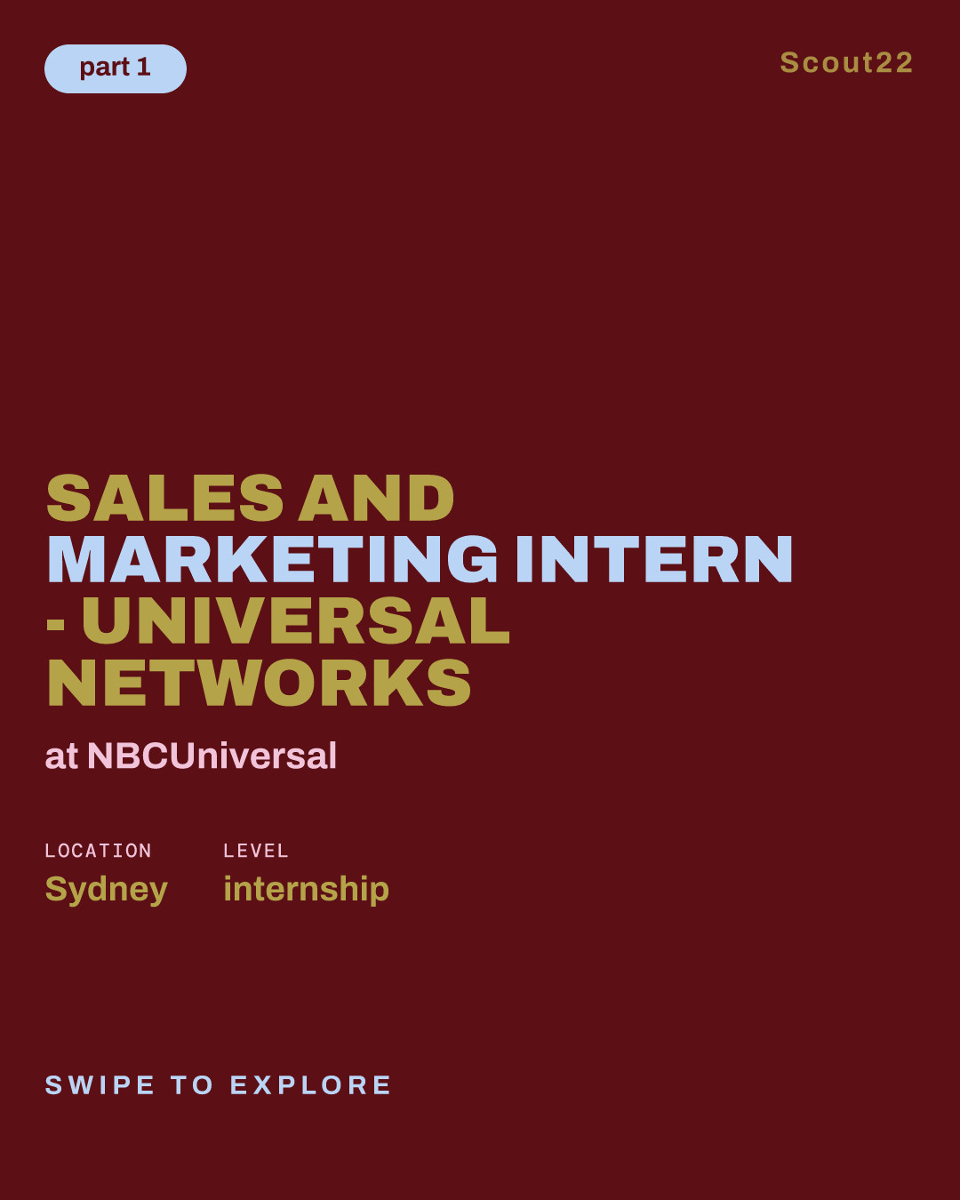 Sales and Marketing Intern - Universal Networks at NBCUniversal