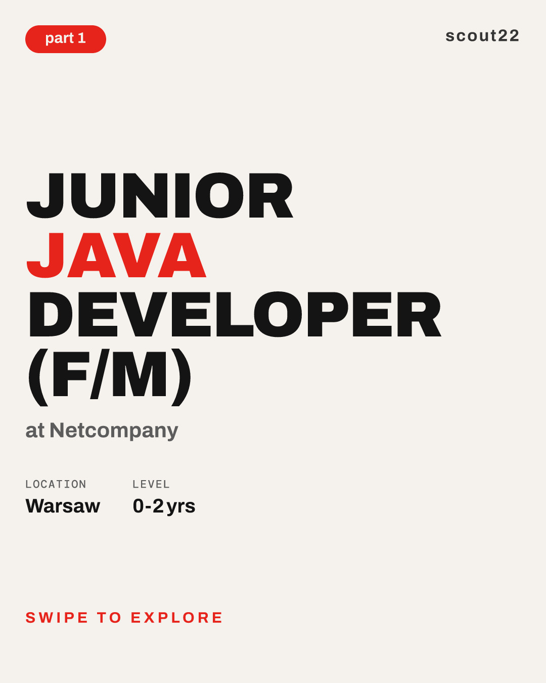 Junior Java Developer (f/m) at Netcompany