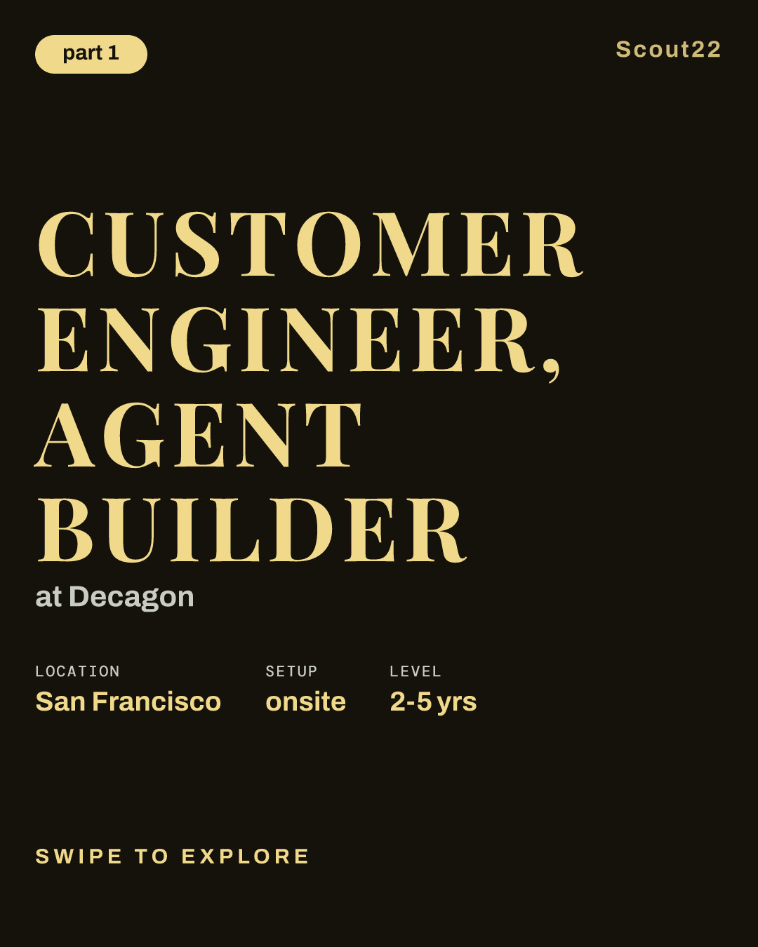 Customer Engineer, Agent Builder at Decagon