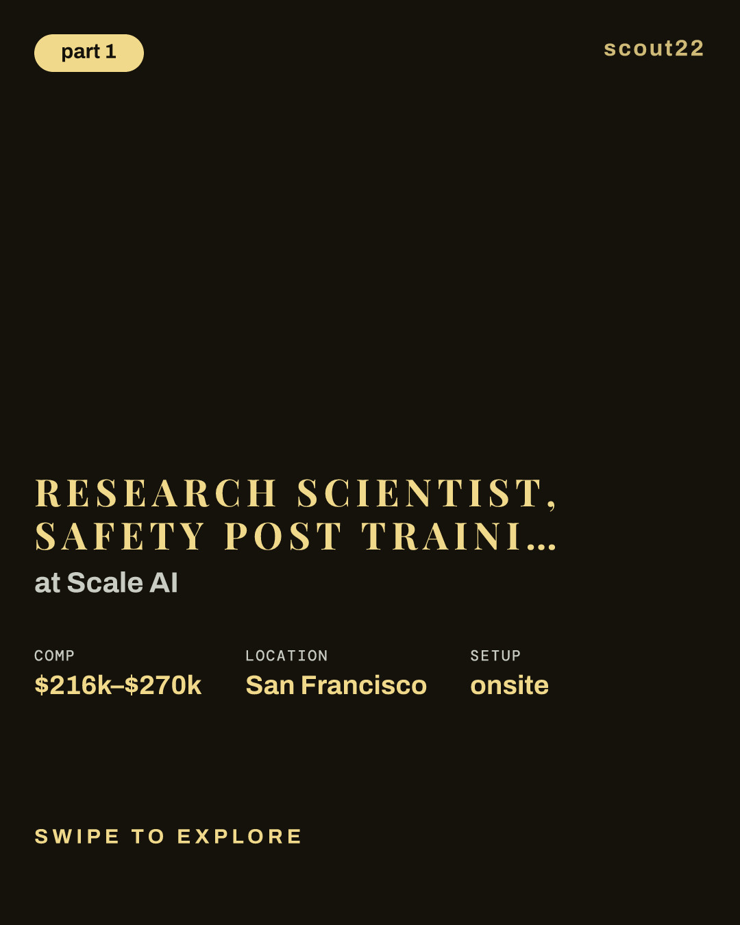 Research Scientist, Safety Post Training at Scale AI