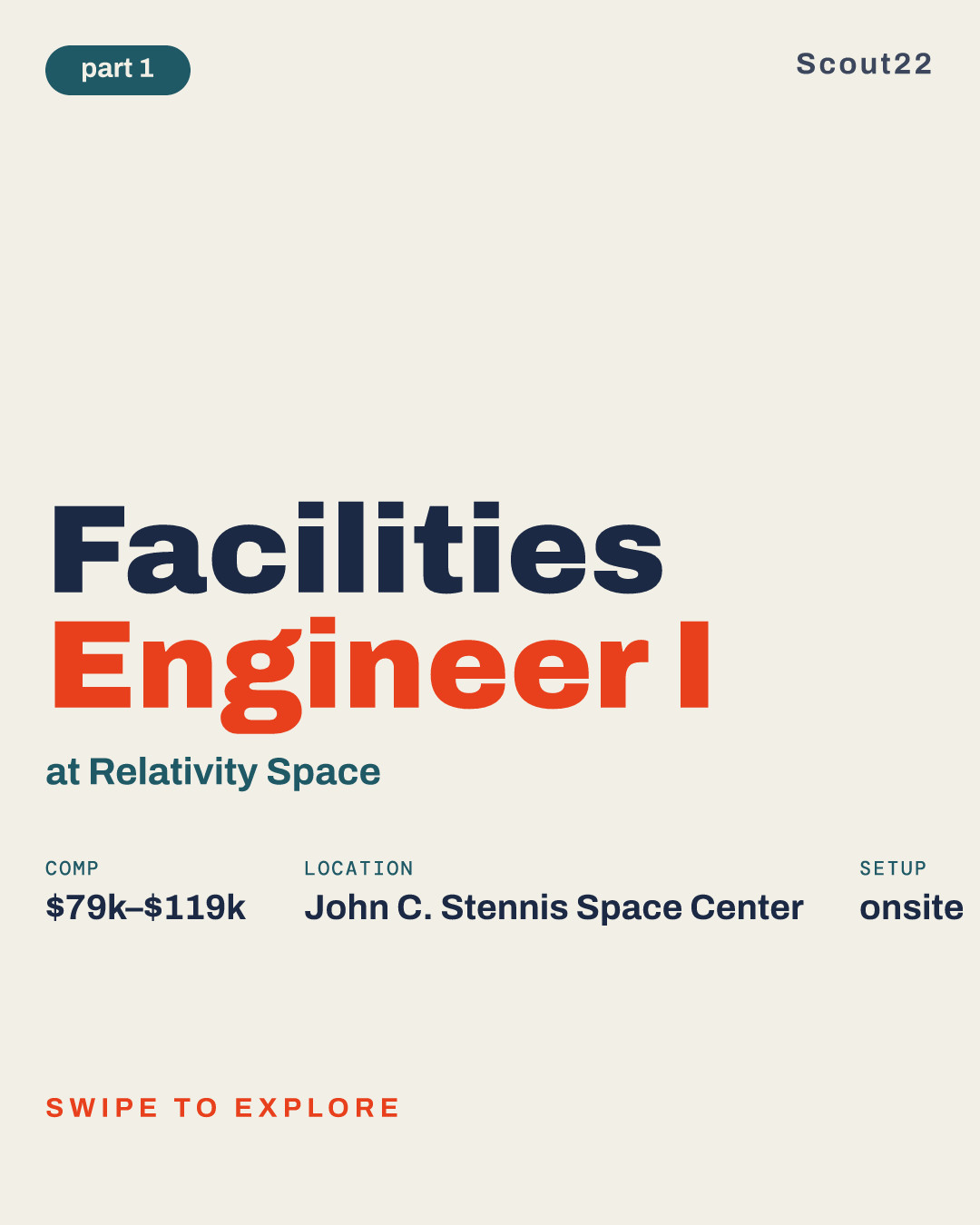 Facilities Engineer I at Relativity Space
