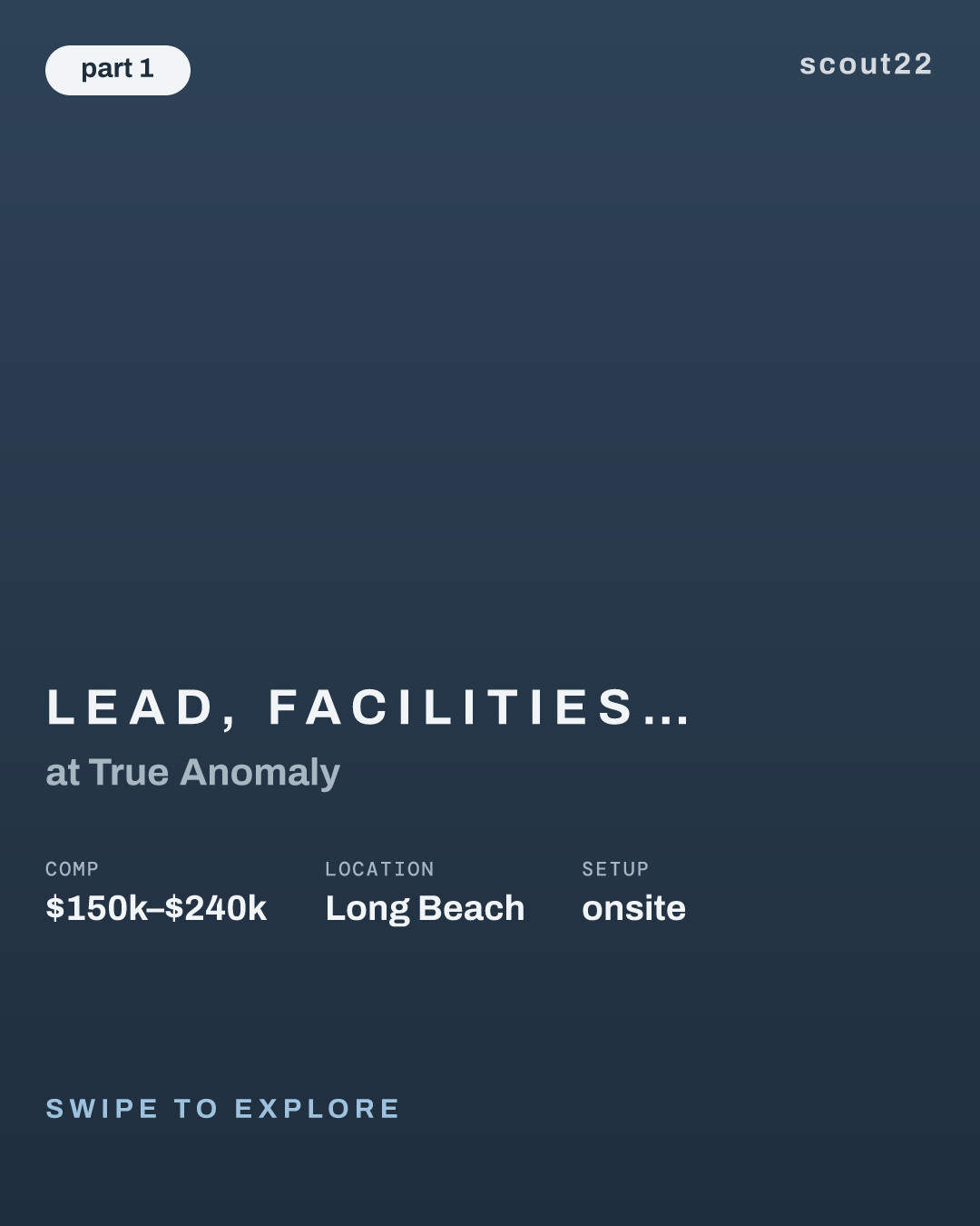 Lead, Facilities Development Planning, Production at True Anomaly