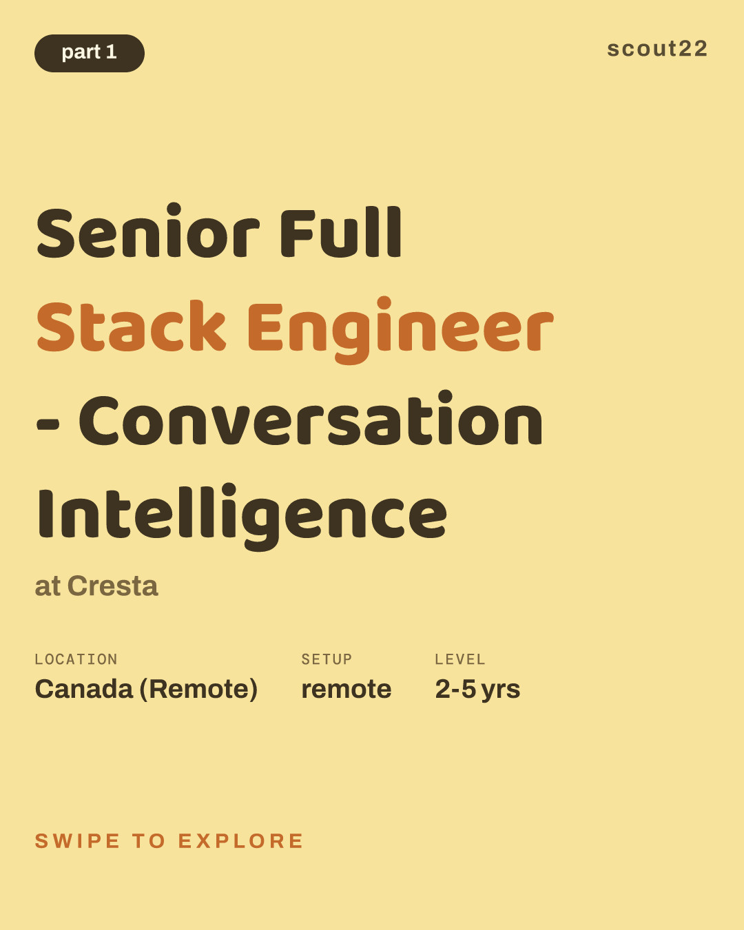 Senior Full Stack Engineer - Conversation Intelligence at Cresta