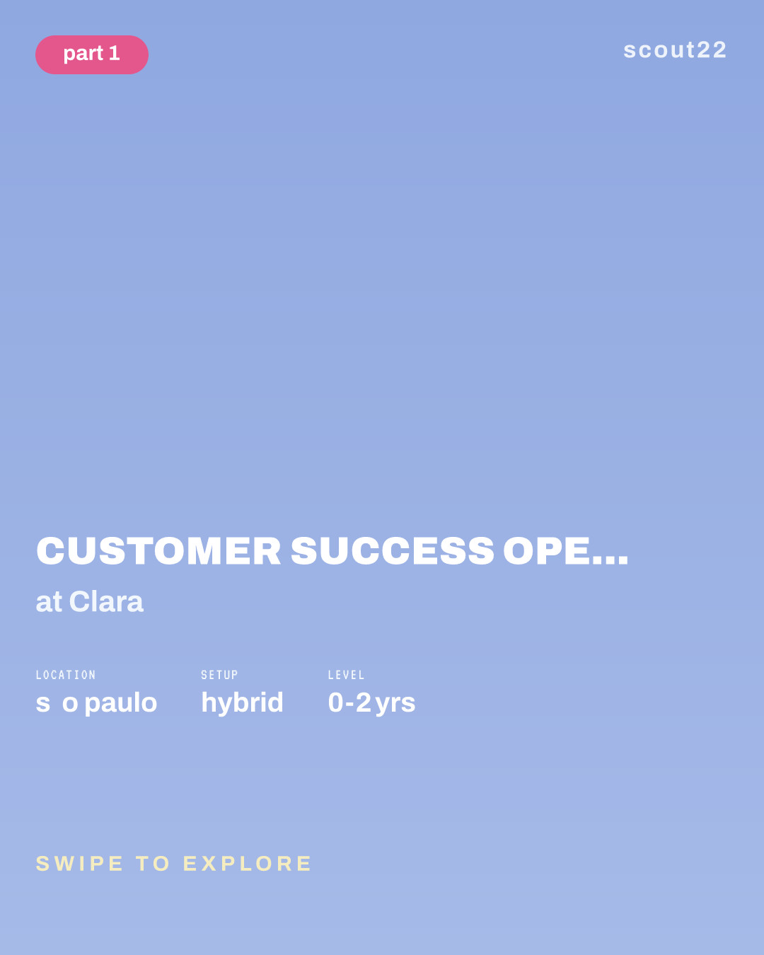 Customer Success Operations Associate (Associado de Operações de Customer Success) - São Paulo (Hybrid) at Clara