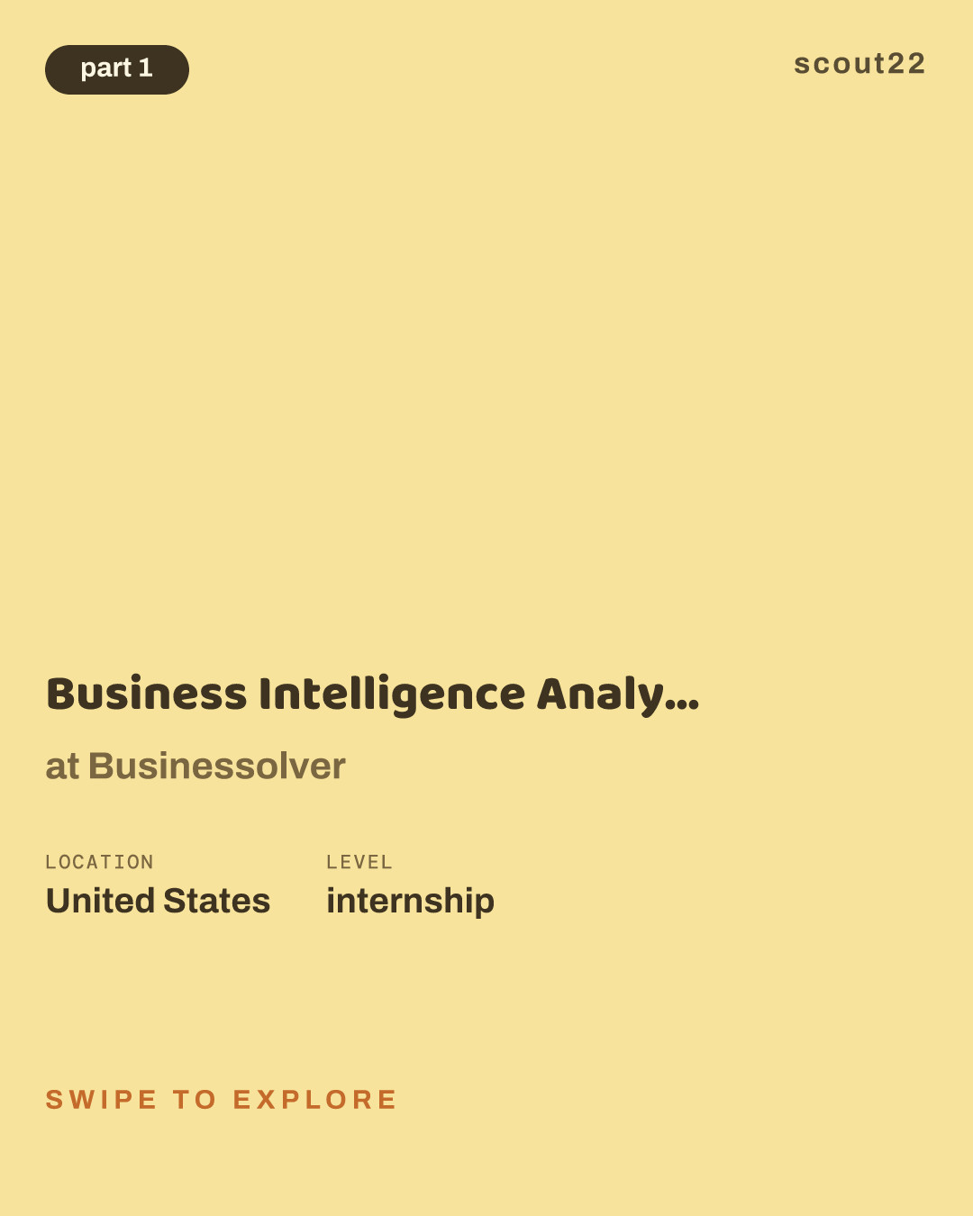 Business Intelligence Analyst Internship (Innovation & Data Science) at Businessolver