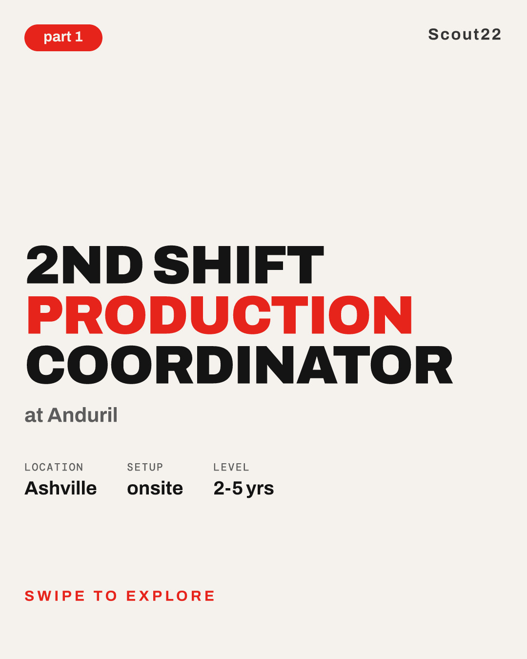 2nd Shift Production Coordinator at Anduril