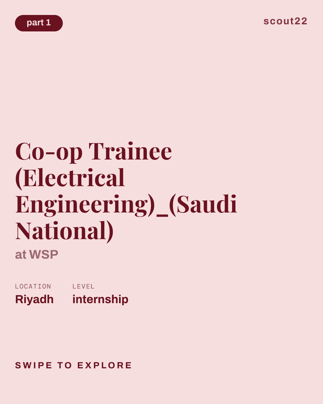 Co-op Trainee (Electrical Engineering)_(Saudi National) at WSP