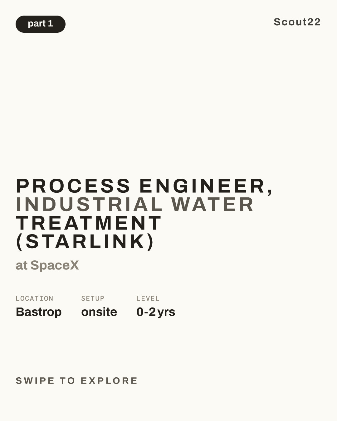 Process Engineer, Industrial Water Treatment (Starlink) at SpaceX