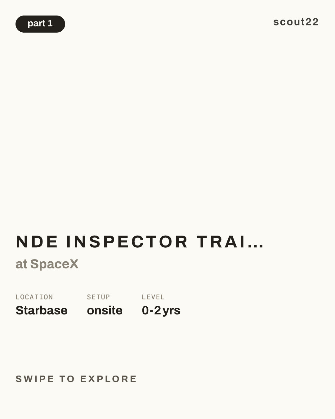 NDE Inspector Trainee (Starship) - Temporary at SpaceX