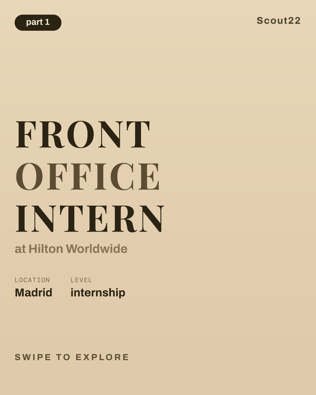 Front Office Intern at Hilton Worldwide