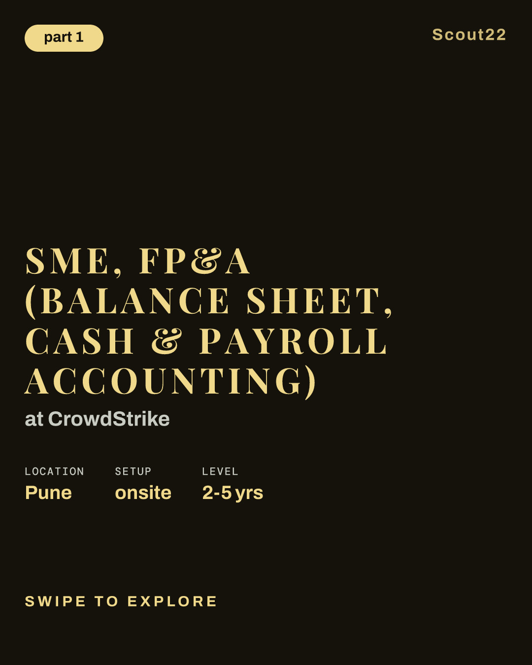 SME, FP&A (Balance Sheet, Cash & Payroll Accounting) at CrowdStrike