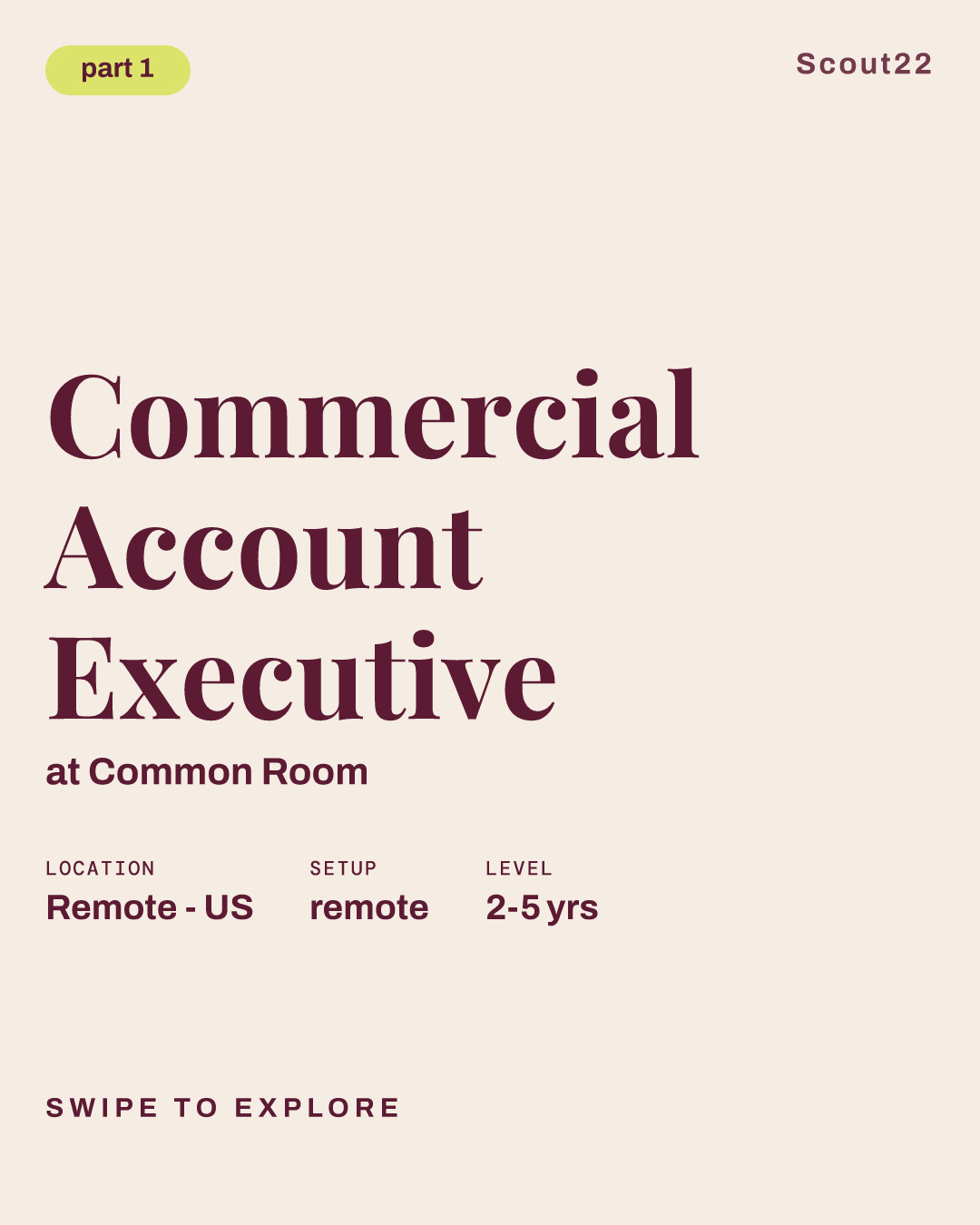 Commercial Account Executive at Common Room