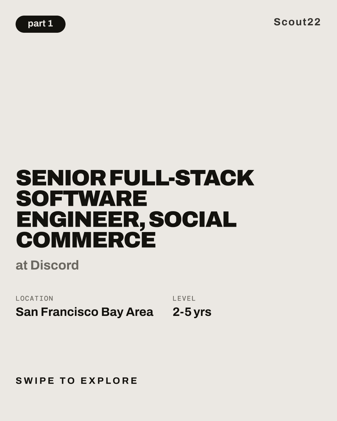 Senior Full-Stack Software Engineer, Social Commerce at Discord