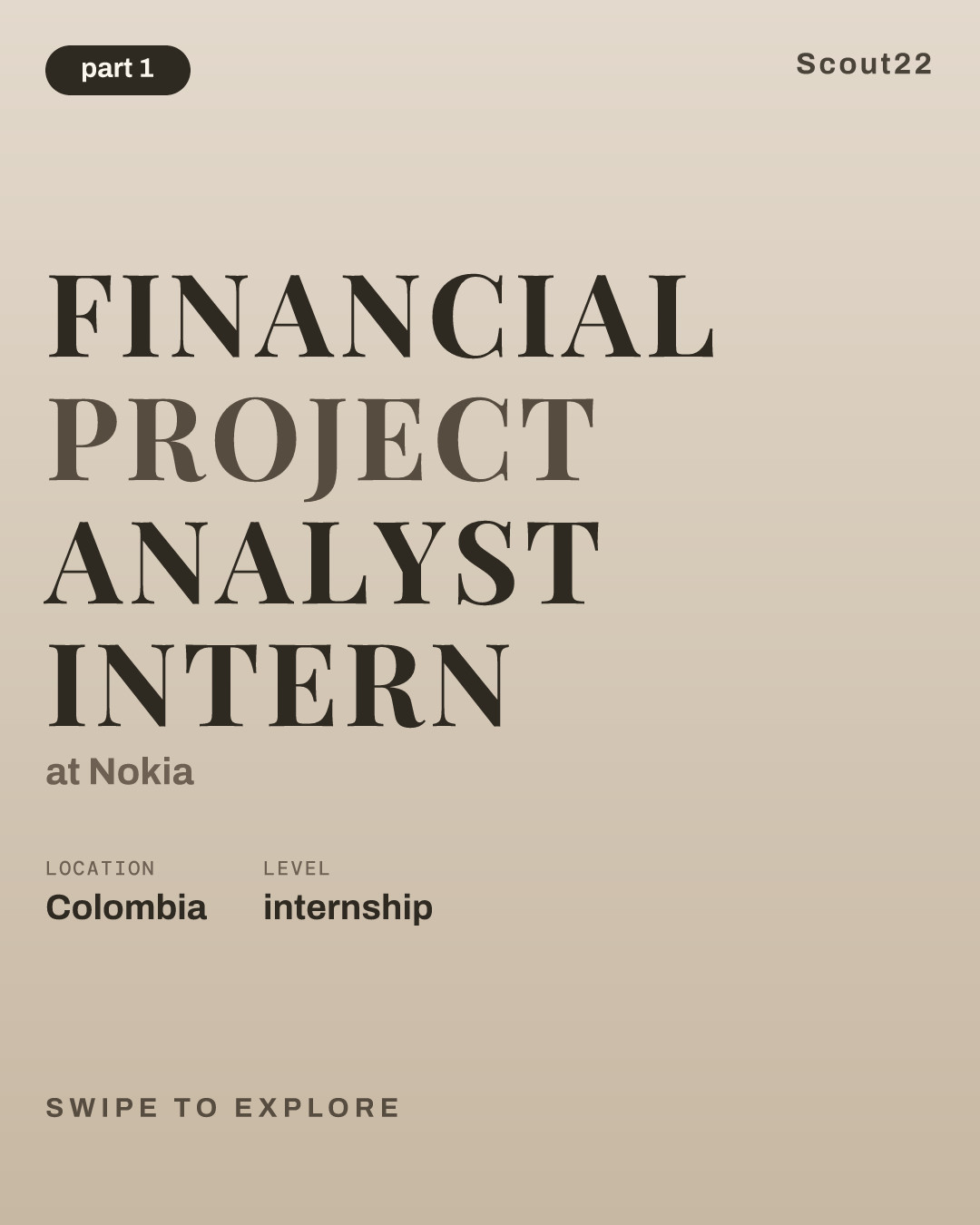 Financial Project Analyst Intern at Nokia