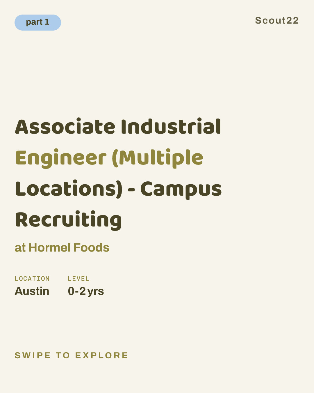 Associate Industrial Engineer (Multiple Locations) - Campus Recruiting at Hormel Foods