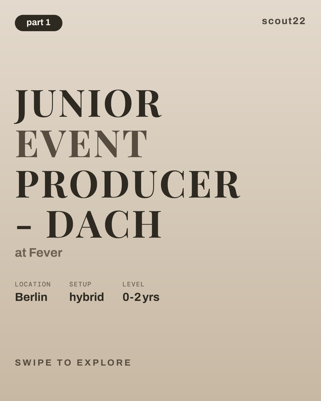 Junior Event Producer - DACH at Fever