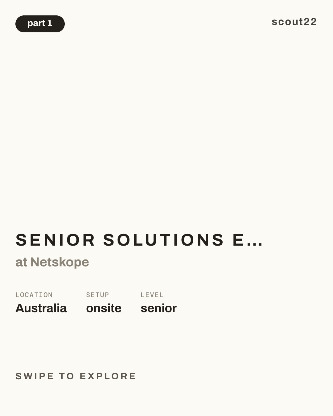 Senior Solutions Engineer - Brisbane at Netskope