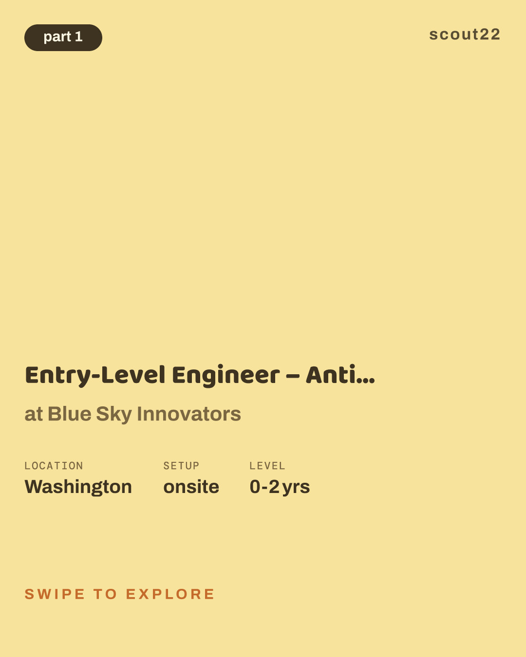 Entry-Level Engineer – Anti-Tamper (AT) Support, TS/SCI at Blue Sky Innovators