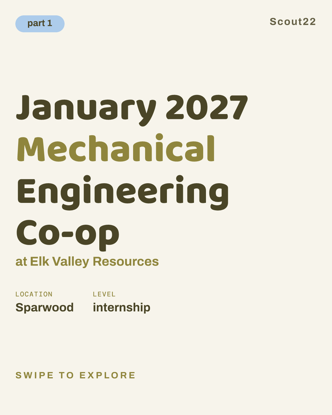 January 2027 Mechanical Engineering Co-op at Elk Valley Resources
