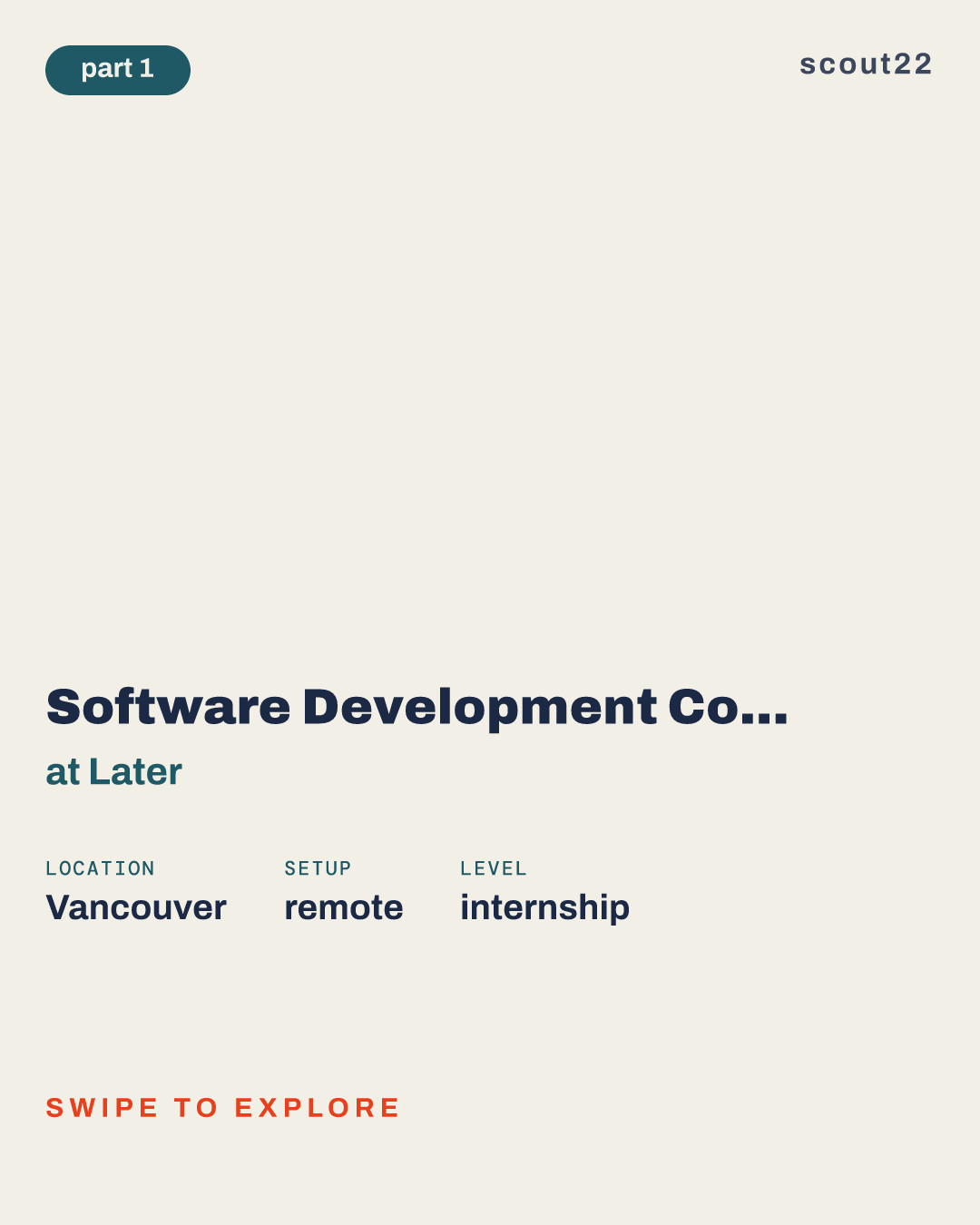 Software Development Co-op (Later Influence) at Later