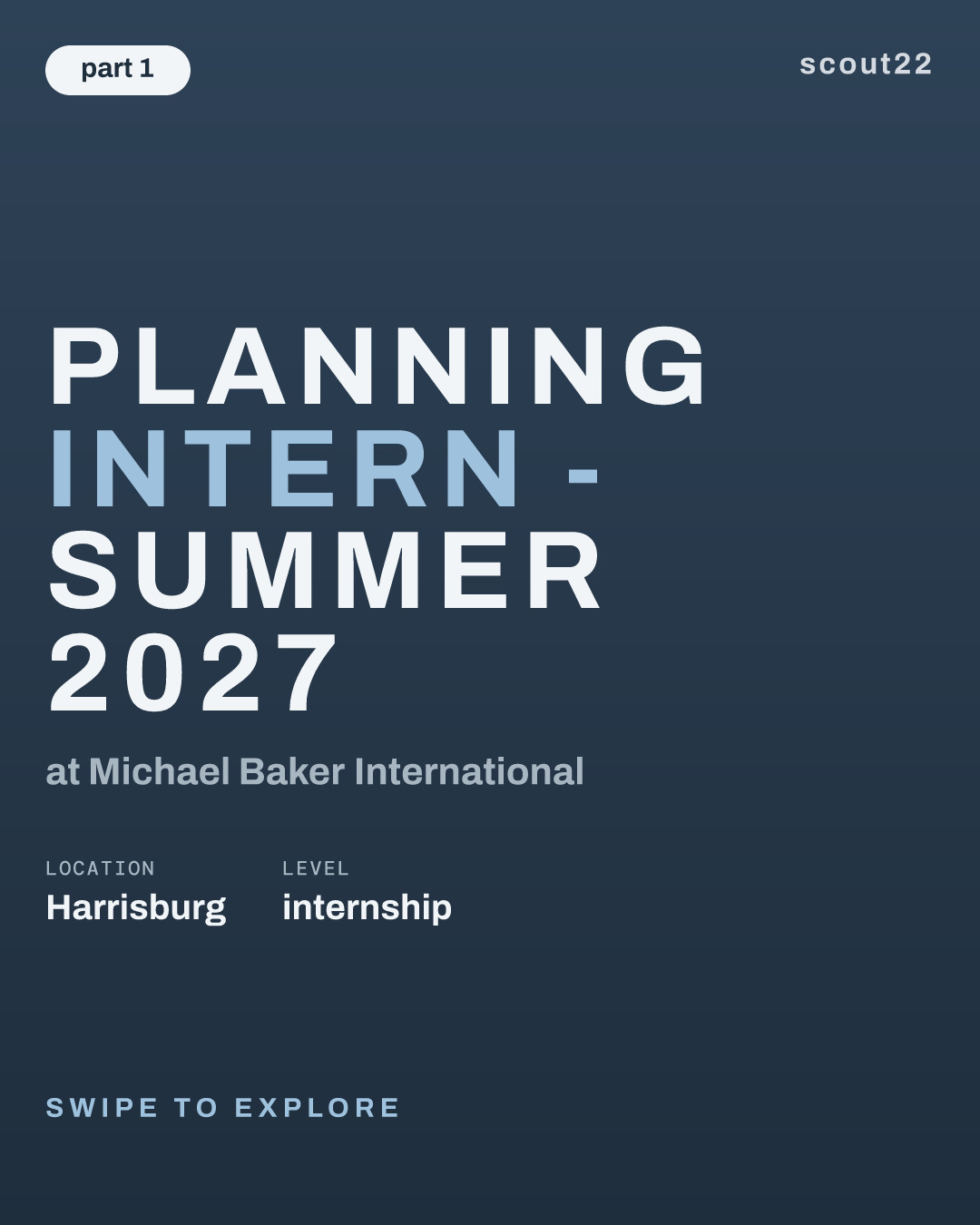 Planning Intern - Summer 2027 at Michael Baker International