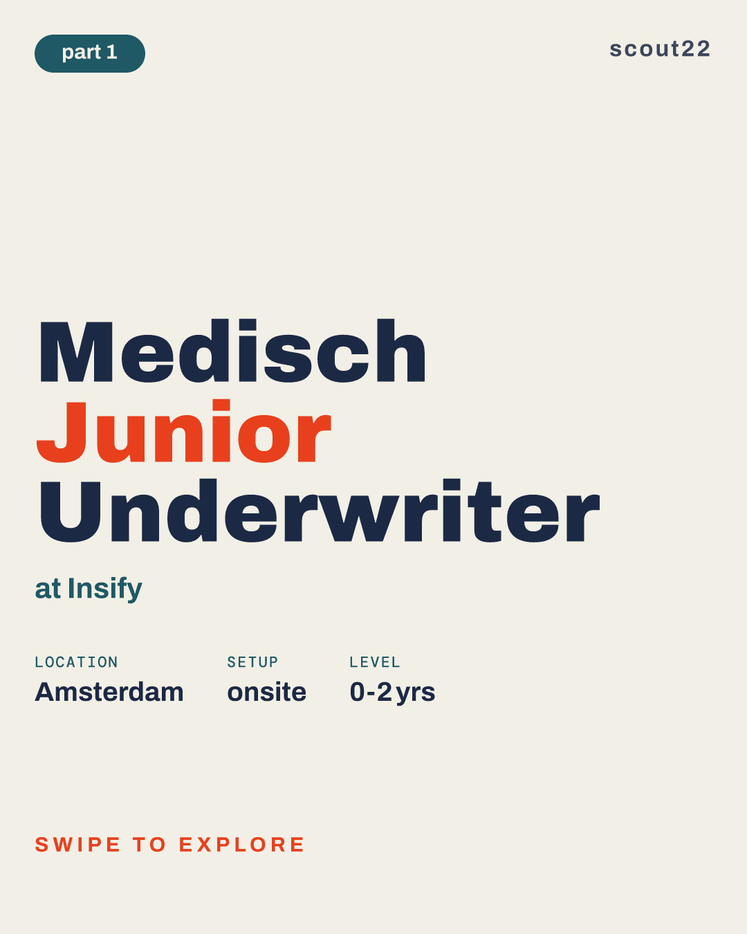 Medisch Junior Underwriter at Insify