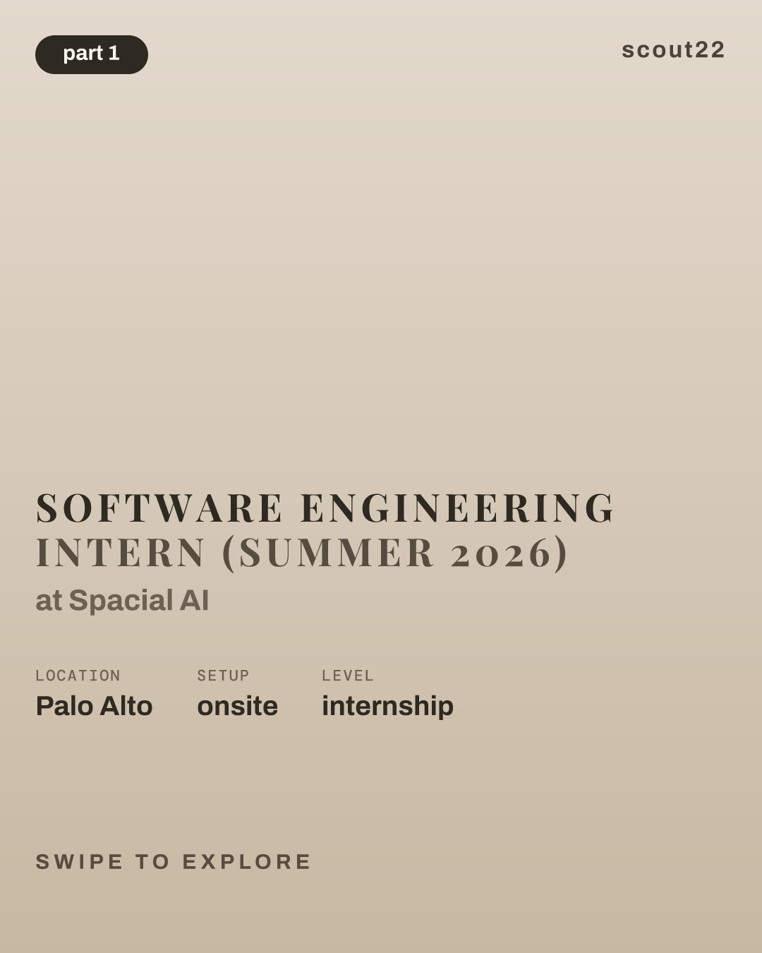 Software Engineering Intern (Summer 2026) at Spacial AI