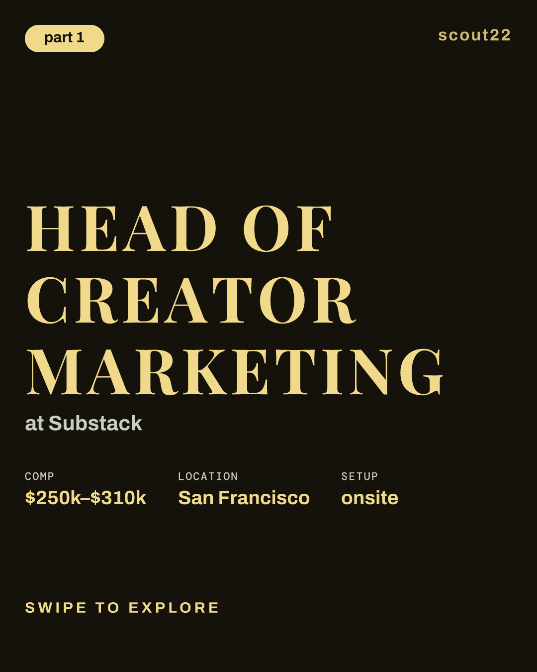 Head of Creator Marketing at Substack