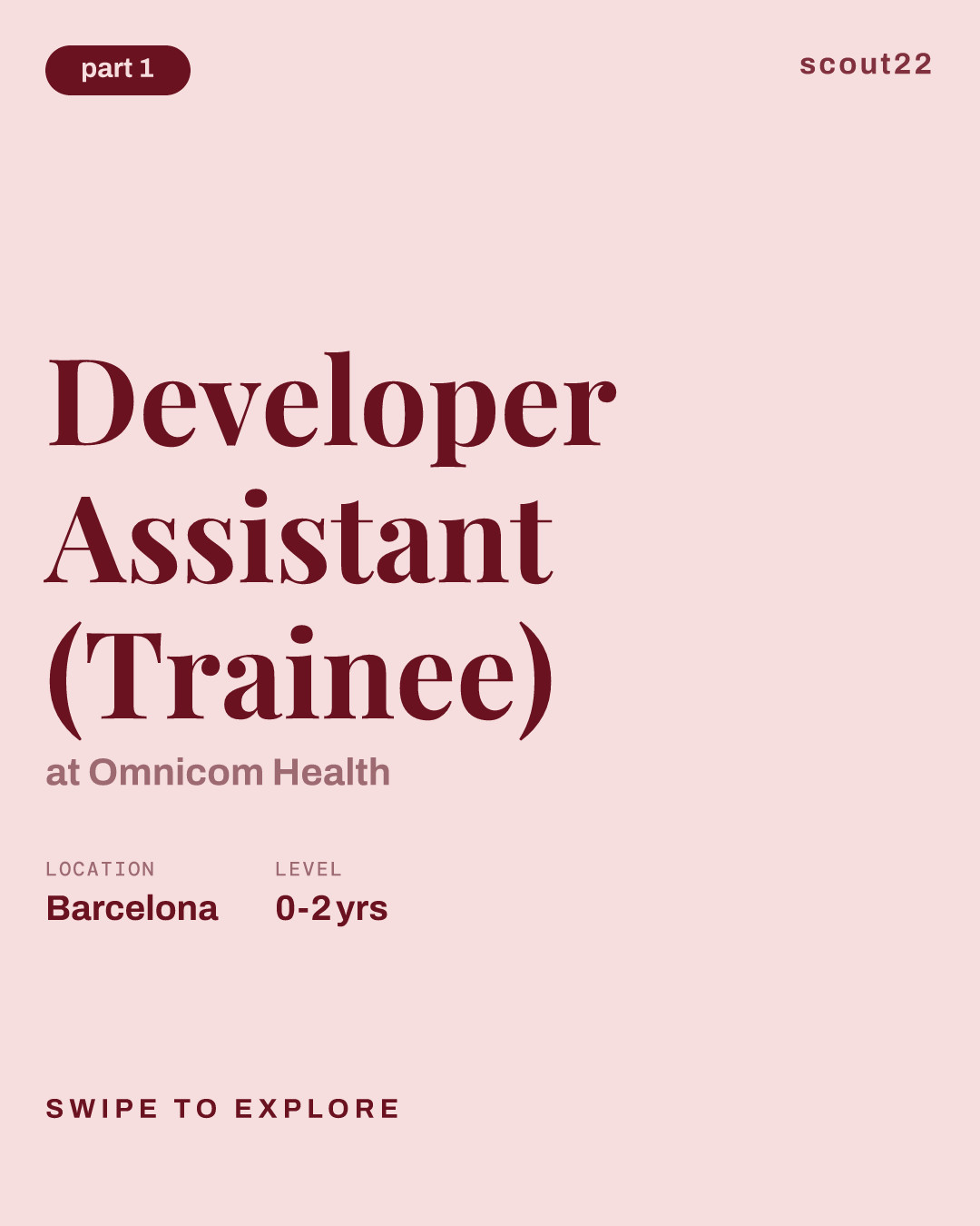 Developer Assistant (Trainee) at Omnicom Health