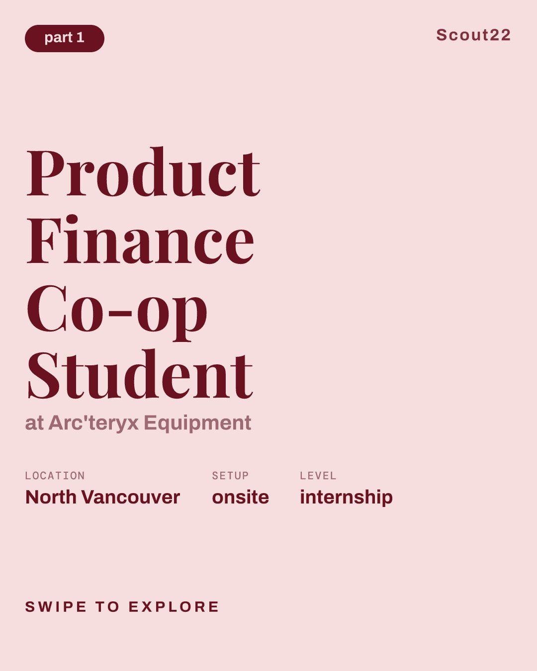 Product Finance Co-op Student at Arc'teryx Equipment