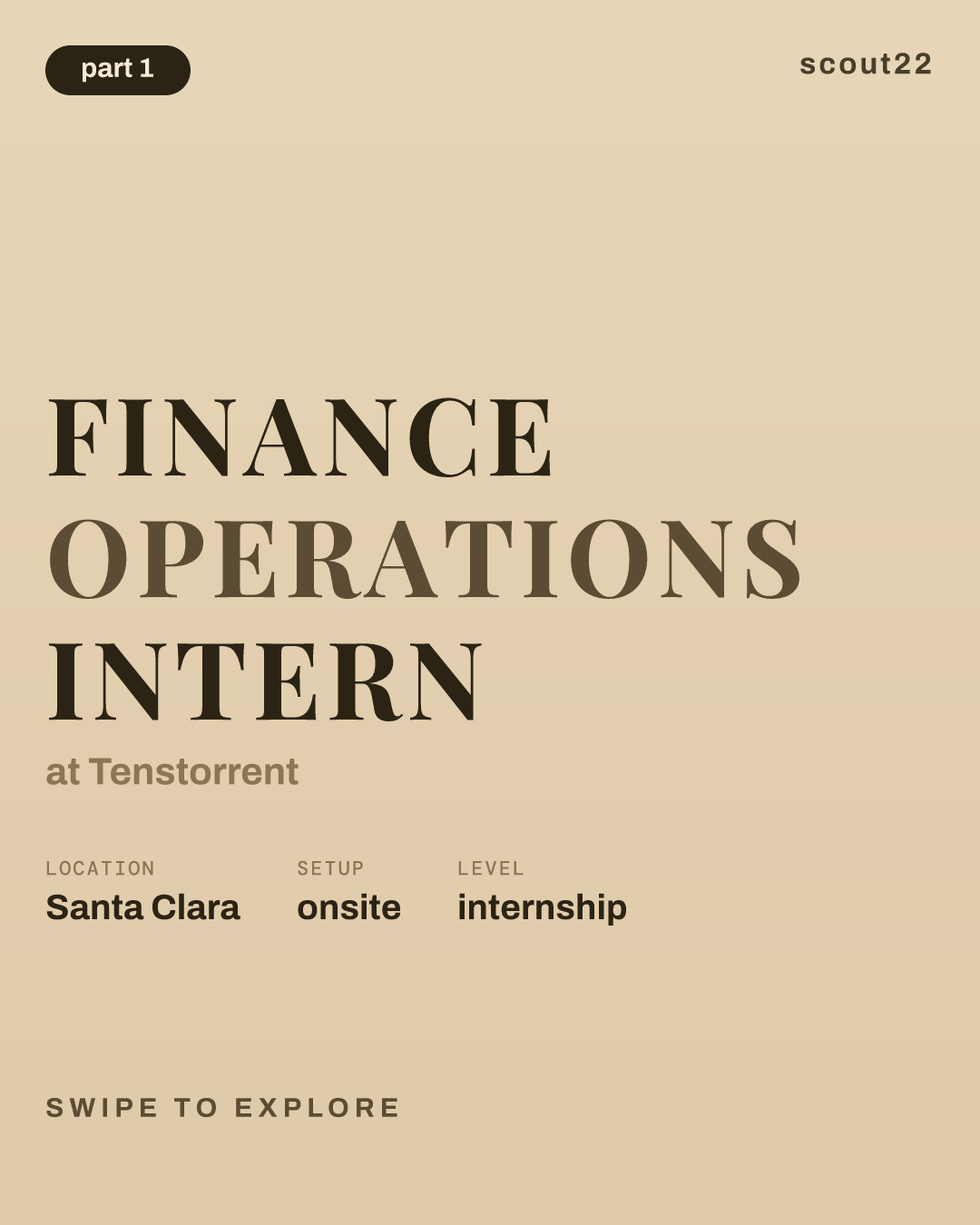 Finance Operations Intern at Tenstorrent