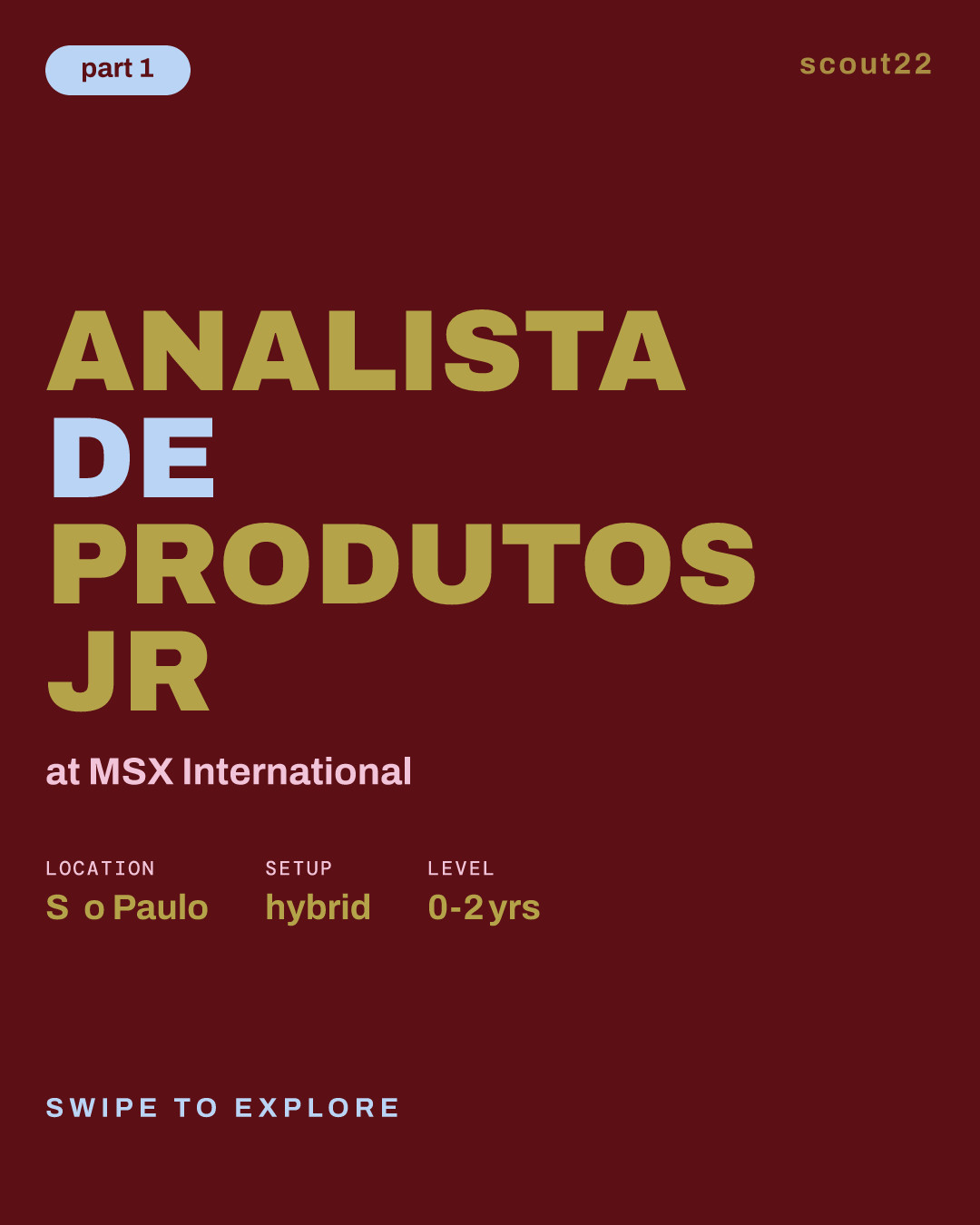 Analista de Produtos Jr at MSX International